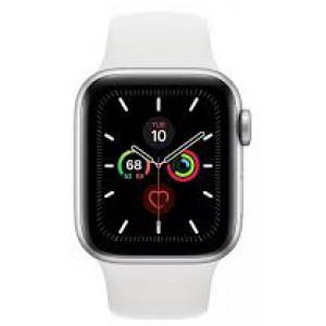 Apple Watch SE GPS + Cellular 40mm Silver Aluminium Case With White Sport Band MYEF2