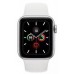 Apple Watch SE GPS + Cellular 40mm Silver Aluminium Case With White Sport Band MYEF2