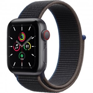Apple Watch SE GPS + Cellular 40mm Space Grey Aluminium Charcoal Sport Loop MYEL2