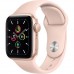 Apple Watch SE GPS 40mm Gold Aluminum Case With Pink Sand Sport Band MYDN2