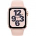 Apple Watch SE GPS 40mm Gold Aluminum Case With Pink Sand Sport Band MYDN2