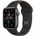 Apple Watch SE GPS 40mm Space Gray Aluminum Case With Black Sport Band MYDP2