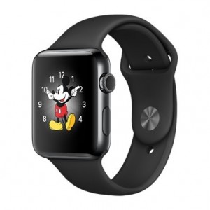 Apple Watch Series 2 42mm Black Stainless Steel Case With Black Sport BandMP4A2