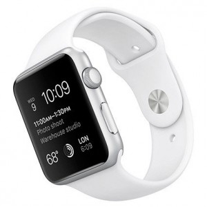 Apple Watch Series 2 42mm Silver Aluminum Case With White Sport Band MNPJ2