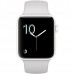 Apple Watch Series 2 42mm Stainless Steel White Ceramic Case With Cloud Sport Band MNPQ2