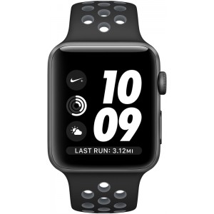Apple Watch Series 2 Nike+ 38mm Space Gray Aluminum Case With Black/Cool Gray Nike Sport Band MNYX2