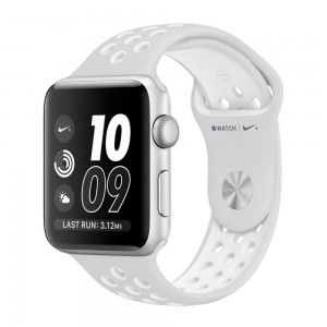 Apple Watch Series 2 Nike+ 42mm Silver Aluminum Case With Pure Platinum/White Nike Sport Band MQ192