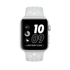 Apple Watch Series 2 Nike+ 42mm Silver Aluminum Case With Pure Platinum/White Nike Sport Band MQ192