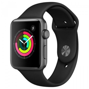 Apple Watch Series 3 38mm GPS Space Gray Aluminum Case with Gray Sport Band MTF02