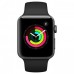 Apple Watch Series 3 38mm GPS Space Gray Aluminum Case with Gray Sport Band MTF02