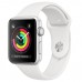 Apple Watch Series 3 42mm GPS Silver Aluminum Case with White Sport Band MTF22
