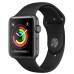 Apple Watch Series 3 42mm GPS Space Gray Aluminum Case With Black Sport Band MQL12