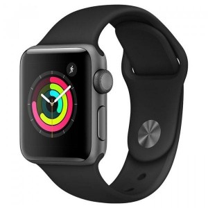 Apple Watch Series 3 42mm GPS Space Gray Aluminum Case with Black Sport Band MTF32