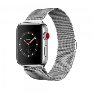 Apple Watch Series 3 42mm GPS Stainless Steel Case with Milanese Loop (MR1U2)