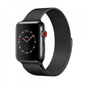 Apple Watch Series 3 GPS + Cellular 42mm Space Black Stainless Steel Case Space Black MilaneseMR1V2
