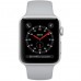 Apple Watch Series 3 GPS + LTE 38mm Silver Aluminum Case with White Sport Band MTGG2