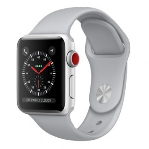 Apple Watch Series 3 GPS + LTE 38mm Silver Aluminum Fog Sport MQJN2