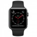 Apple Watch Series 3 GPS + LTE 38mm Space Black Stainless Steel Case With Black Sport BandMQJW2