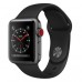 Apple Watch Series 3 GPS + LTE 38mm Space Gray Aluminum Black Sport MQJP2