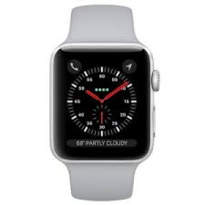 Apple Watch Series 3 GPS + LTE 42mm Silver Aluminum With Fog Sport Band MQK12