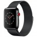 Apple Watch Series 3 GPS + LTE 42mm Space Black Stainless Steel Case With Milanese Black MR1L2