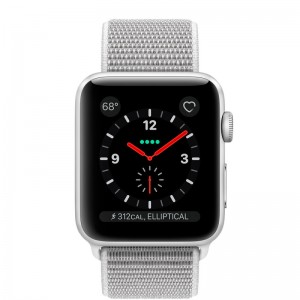 Apple Watch Series 3 GPS + LTE 42mm Stainless Steel Case With Milanese Loop MR1J2