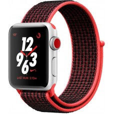Apple Watch Series 3 Nike+ GPS + LTE 38mm Silver Aluminum Bright Crimson/Black Sport MQL72