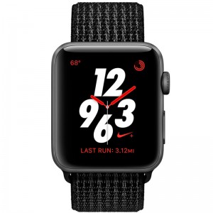 Apple Watch Series 3 Nike+ GPS + LTE 38mm Space Gray Aluminium Case With Black/Pure Platinum MQL82