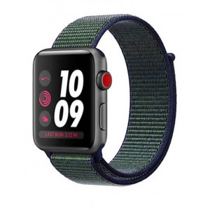 Apple Watch Series 3 Nike+ GPS + LTE 38mm Space Gray Aluminum with Mig Fog Sport Loop MQLA2