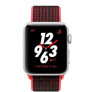 Apple Watch Series 3 Nike+ GPS + LTE 42mm Silver Aluminum Bright Crimson/Black Sport MQLE2 Apple Watch Series 3 Nike+ GPS + LTE 42mm Silver Aluminum Bright Crimson/Black Sport MQLE2