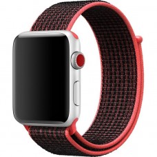 Apple Watch Series 3 Nike+ GPS + LTE 42mm Silver Aluminum Case with Bright Crimson/Black Sport MQMG2