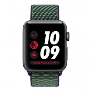 Apple Watch Series 3 Nike+ GPS + LTE 42mm Space Gray Aluminium Case MidnightNike Sport Loop MQMK2