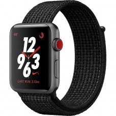 Apple Watch Series 3 Nike+ GPS + LTE 42mm Space Gray Aluminum Case With Black/Pure Platinum MQMH2