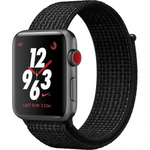 Apple Watch Series 3 Nike+ GPS + LTE 42mm Space Gray Aluminum Case With Black/Pure Platinum MQMH2