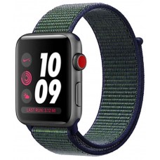 Apple Watch Series 3 Nike+ GPS + LTE 42mm Space Gray Aluminum With Mig Fog Sport Loop MQLH2