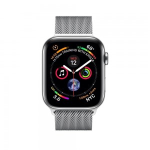Apple Watch Series 4 44mm Stainless Steel Case with Milanese Loop MTX12