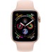 Apple Watch Series 4 GPS + Cellular 44mm Gold Aluminum Case with Pink Sand Sport Band MTV02