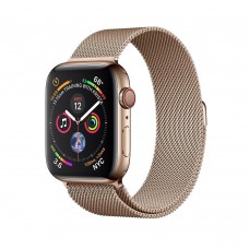 Apple Watch Series 4 GPS + Cellular 44mm Gold Stainless Steel Case with Gold Milanese Loop MTX52