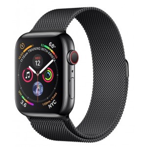 Apple Watch Series 4 GPS + Cellular 44mm Space Black Stainless Steel Case Space Black MilaneseMTX32