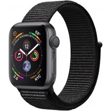 Apple Watch Series 4 GPS 40mm Space Gray Aluminum Case with Black Sport Loop MU672