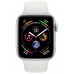 Apple Watch Series 4 GPS 44mm Silver Aluminum Case with White Sport Band MU6A2