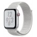Apple Watch Series 4 Nike 44mm GPS + Cellular Silver Alum Summit White Nike Sport Loop Silver MTXA2