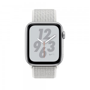 Apple Watch Series 4 Nike 44mm GPS + Cellular Silver Alum Summit White Nike Sport Loop Silver MTXA2