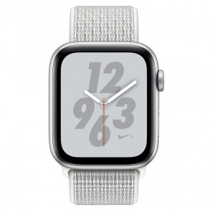 Apple Watch Series 4 Nike+ 44mm GPS Silver Aluminum Case with Summit White Nike Sport Loop MU7H2