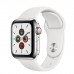 Apple Watch Series 5 GPS + Cellular 40mm Stainless Steel Silver With White Sport Band MWX42