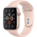 Apple Watch Series 5 GPS + Cellular 44mm Gold Aluminum Case with Pink Sand Sport Band MWW02/MWWD2