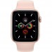 Apple Watch Series 5 GPS + Cellular 44mm Gold Aluminum Case with Pink Sand Sport Band MWW02/MWWD2