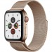 Apple Watch Series 5 GPS + Cellular 44mm Gold Stainless Steel Case With Gold Milanese Loop MWW62