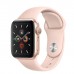 Apple Watch Series 5 GPS 40mm Gold Aluminum Case With Pink Sand Sport Band MWV72