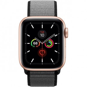Apple Watch Series 5 GPS 40mm Silver Aluminum Case With Anchor Gray Sport Loop MWRX2